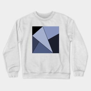 Blue & Black Geo Crewneck Sweatshirt